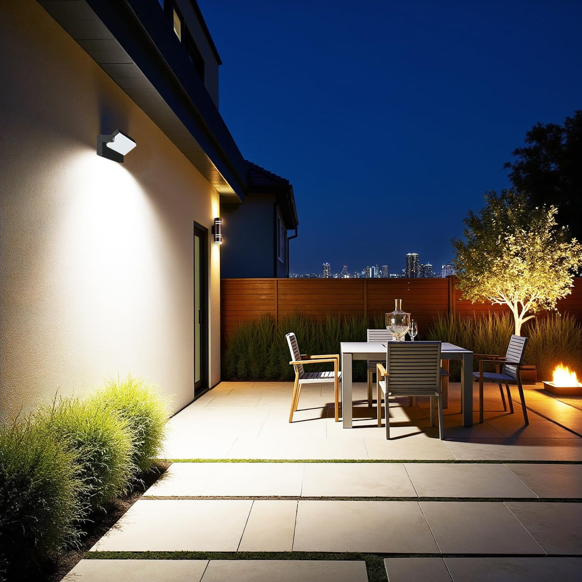 60W LED Motion Sensor Outdoor wall Light Fixtures,2 Pack