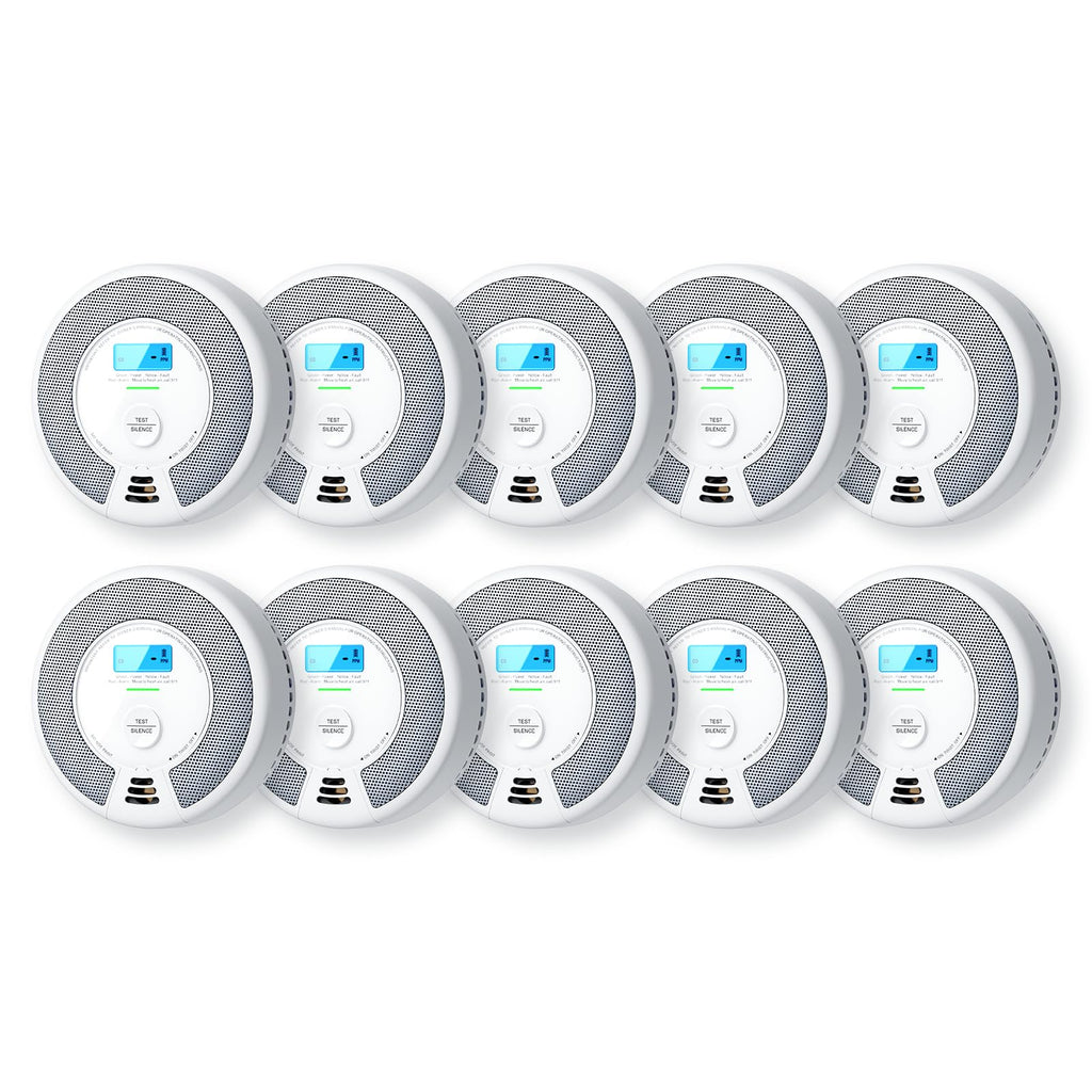 X-Sense Smoke Detector Carbon Monoxide Detector Combo, SC07, 5-Pack