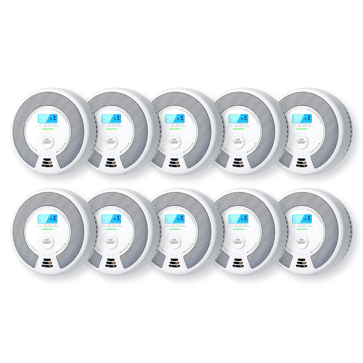 X-Sense Smoke Detector Carbon Monoxide Detector Combo, SC07, 5-Pack