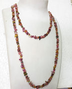 34" Natural Multi-Color Tourmaline Chip Beads Strand -Pack of 15, Gravel Uncut/ Freeform Shape, 150 Ct, Nuggets for Beading- Jewelry Making, Art & Craft, Wholesale