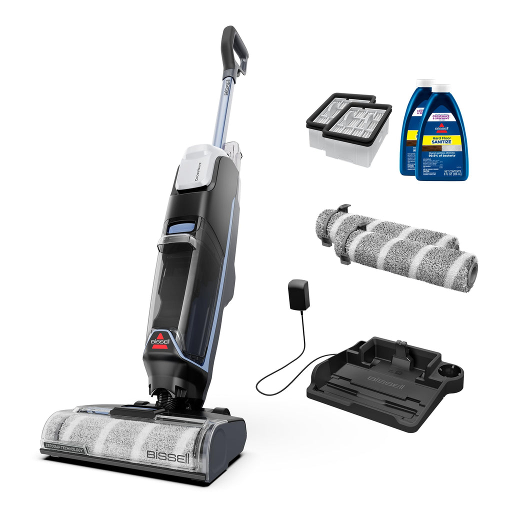 Bissell CrossWave Edge Cordless Wet Dry Vacuum with Edge Cleaning, Tangle-Free Pet Hair Brush Roll, FreshStart Filter, and Storage & Rinse Tray Included, 4329F