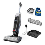 Bissell CrossWave Edge Cordless Wet Dry Vacuum with Edge Cleaning, Tangle-Free Pet Hair Brush Roll, FreshStart Filter, and Storage & Rinse Tray Included, 4329F
