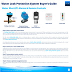 YoLink X3 Version Smart Water Leak Protection Kit: X3 Valve Controller, Bulldog, (4) Leak Sensors & Hub