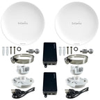 EnGenius Wi-Fi 6 (802.11ax) 5GHz 1,200 Mbps, 2x2 Outdoor Wireless Bridge, 26 dBm, high gain 19 dBi Directional Antenna, IP-55 housing, up to 6 Miles Point-to-Point [EnStation6 KIT]