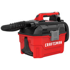 CRAFTSMAN V20 Cordless Vacuum Cleaner, Vac Wet/Dry, 2 Gallon, 7ft Hose, Bare Tool Only (CMCV002B)
