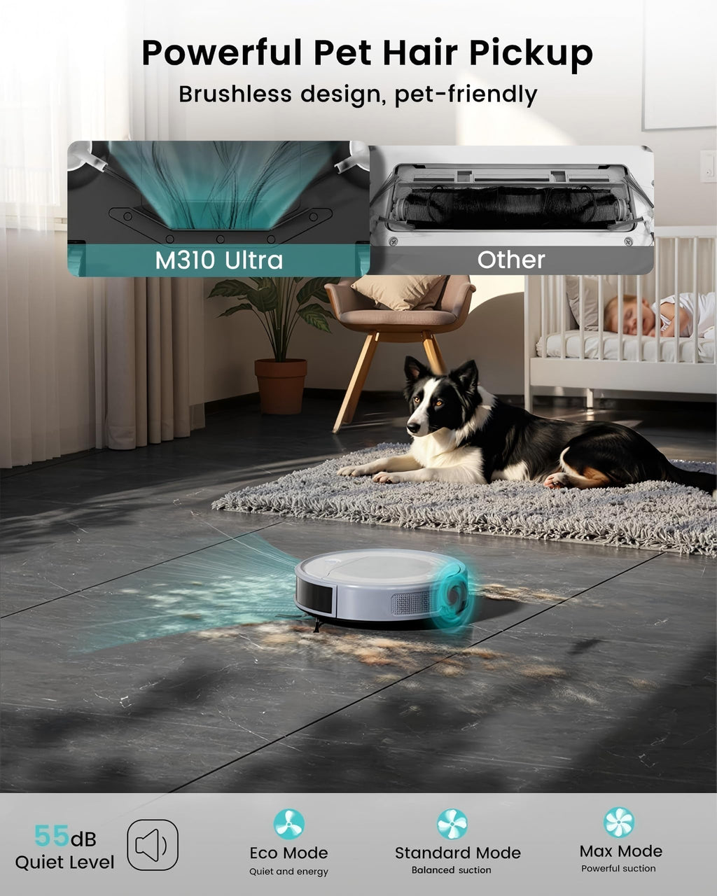 Lefant M310 Ultra Robot Vacuum and Mop, 6000Pa, with ToF LiDAR Navigation