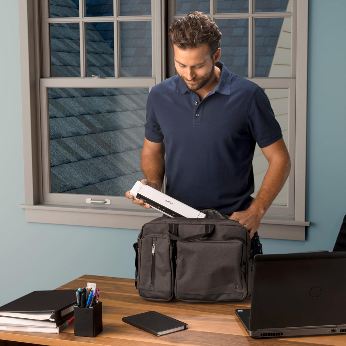 Brother DS-740De Duplex Compact Mobile Document Scanner