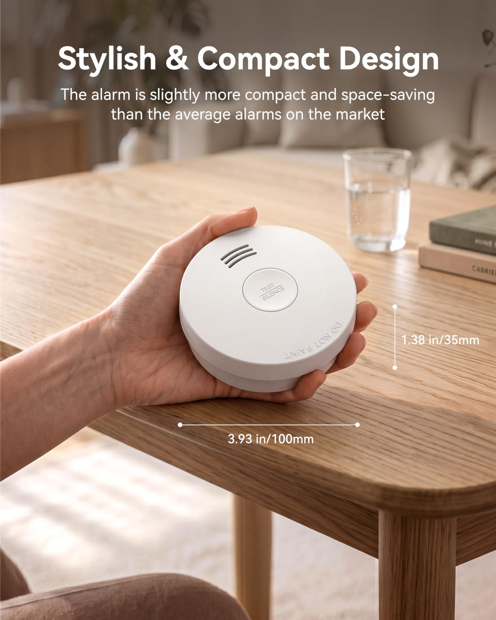 SITERWELL Smoke Detector Fire Alarms, 10 Year Battery Smoke Alarm Fire Detectors with Photoelectric Sensor & Low Battery, UL217 10th Listed, GS525A, 10 Packs