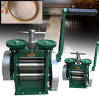 MuChaIOAK Rolling Mill Machine, Jewelry Rolling Mill Machine, Manual Combination Rolling Mill Flatten Machine Jewelry DIY Tool, Rollers Metal Wire Flat Jewelry Tool Green