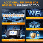 2026 FOXWELL NT624 Elite OBD2 Scanner Upgraded from NT614 Elite & NT604 Elite Code Reader, All-System OBD2 Scan Tool, 8 Advanced Reset Functions, AutoVIN, Live Data, Lifetime WiFi Free Updates