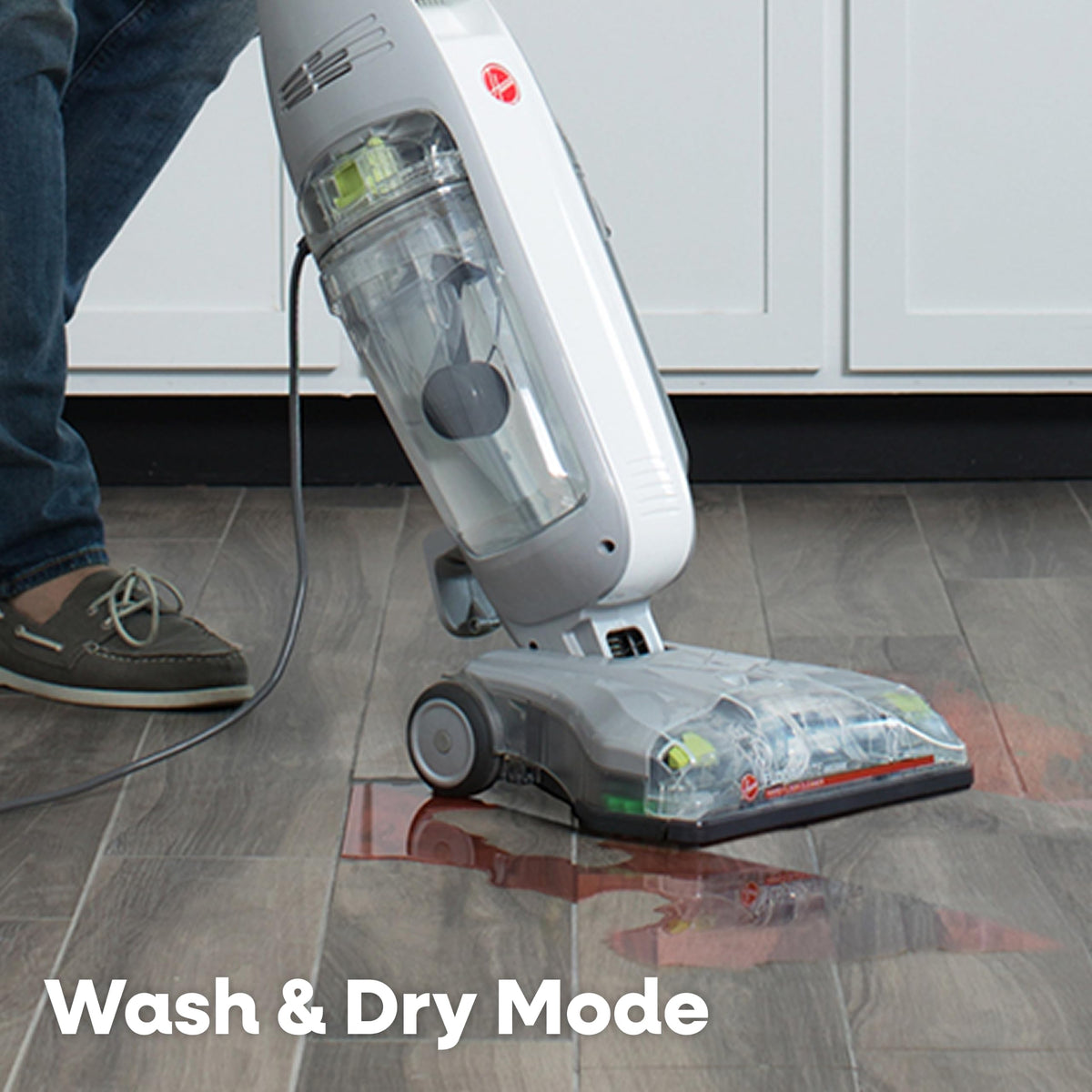 Hoover Floormate Lux Hard Floor Cleaner Machine, Lightweight Cleaning Machine, Floor Scrubber with Spin Scrub Brushes, Wash & Dry Mode, Ideal for Hardwood, Vinyl, Tile, Laminate, FH44110V, Gen 2