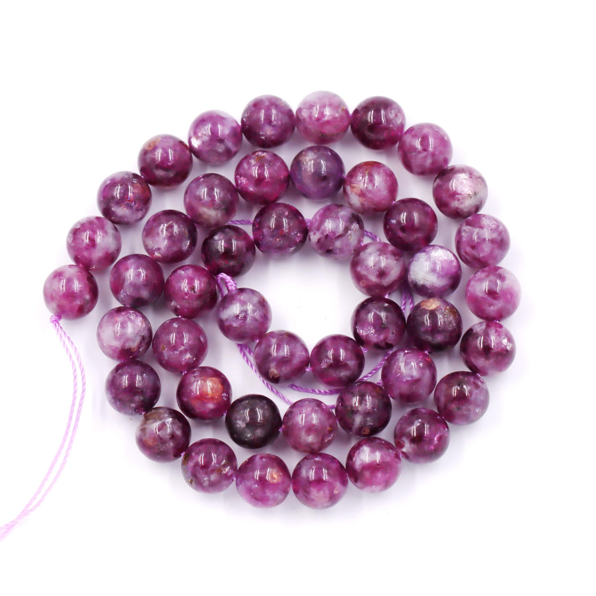 Natural Stone Beads for Jewelry Making Loose Beads with Stretch Cord for Bracelet Necklace Making AAA Tanzanite Beads 6mm