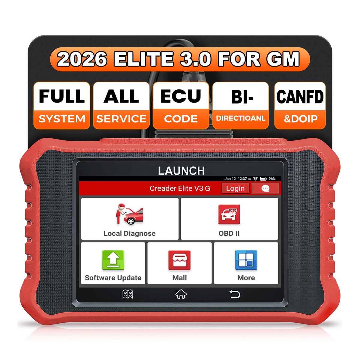 2026 Upgraded LAUNCH Creader Elite V3.0 fit for GM,Bi-Directional Scan Tool