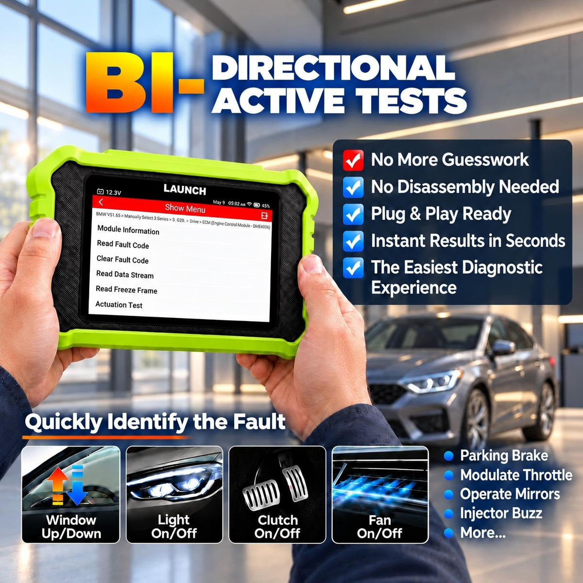 LAUNCH Creader Elite X500 for Honda Acura Bidirectional OBD2 Scanner