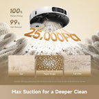 DREAME D30 Ultra CE Robot Vacuum and Mop, 25,000Pa Powerful Suction