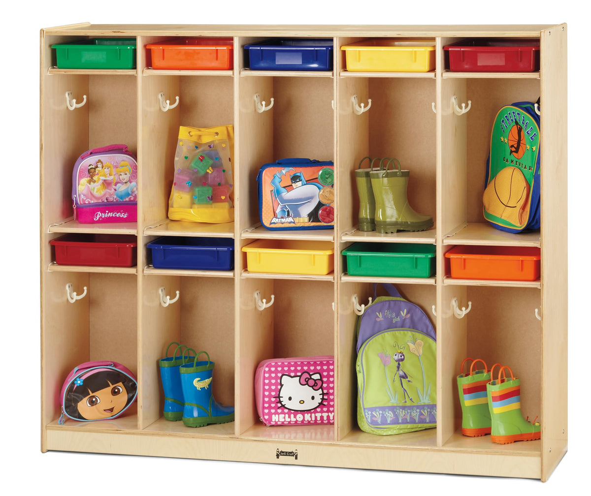 Jonti-Craft 6679JC Take Home Center with Colored Bins, Wood