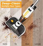 800RPM Electric Mop X1, 8000Mah Cordless Vacuum Mop Combo, Floor Machine