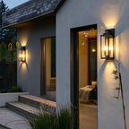 20 Inch Motion Sensor Dawn to Dusk Outdoor Sensor Light Fixture Anti-Rust Exterior Wall Lighting Waterproof Outdoor Wall Lantern for Porch Patio Front Door Garage - 2 Pack