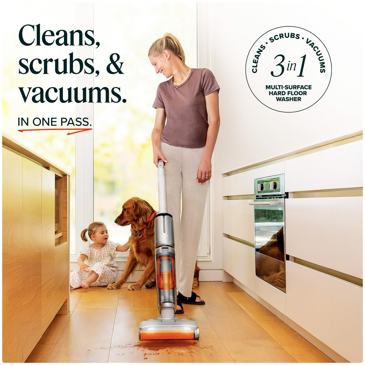 Dupray Stellar PRO 3-in-1 Cordless Vacuum, Mop and Floor Cleaner, Hardwood