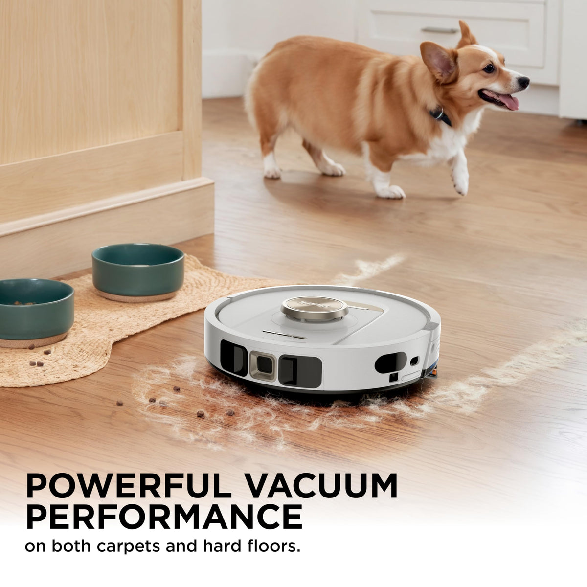 Shark Stratos Robot Vacuum & Mop Combo, 60-Day Self-Empty, White, AV2700ZE