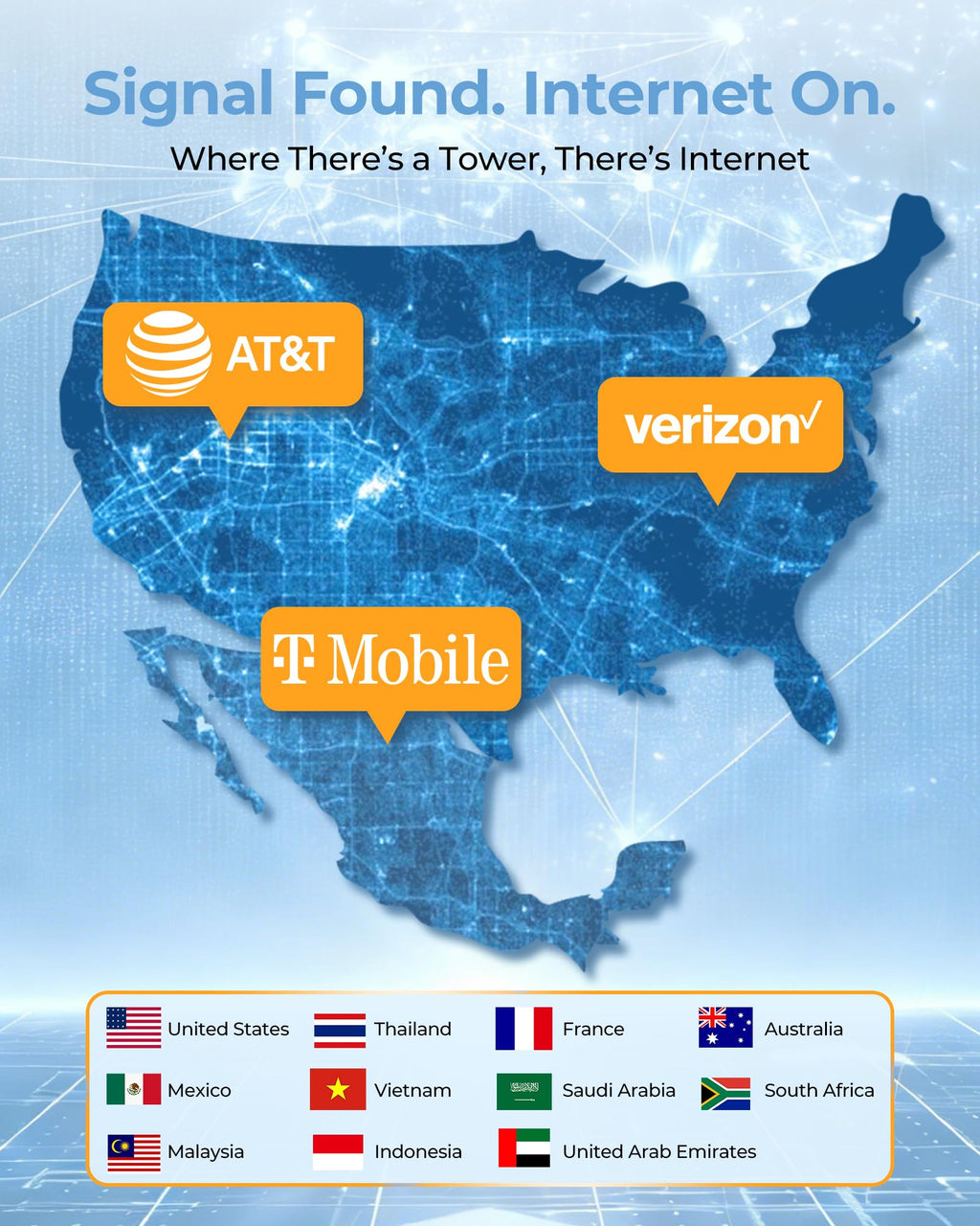 4G LTE Portable WiFi Hotspot with 10GB Free US Data