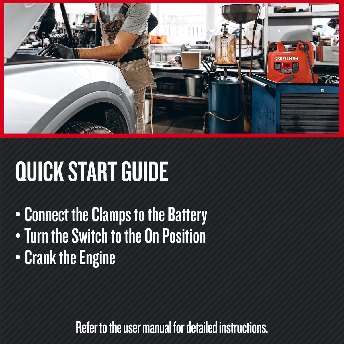 CRAFTSMAN Car Battery Jump Starter & Power Station, 12V – CMXCESM256