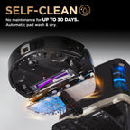 Shark PowerDetect NeverTouch Pro Robot Vacuum & Mop, Black,RV2820ZE
