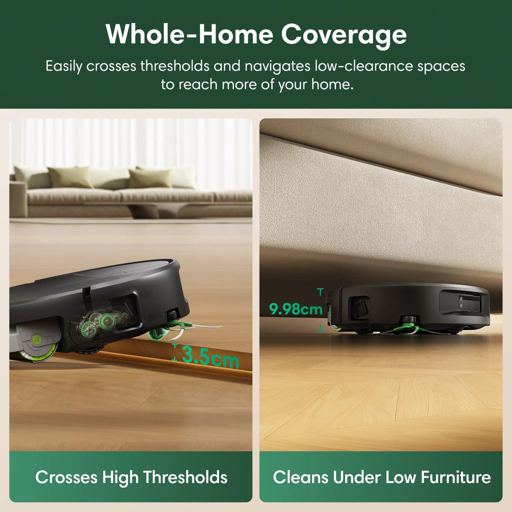 iRobot Roomba Max 875 Robot Vacuum & Mop Combo, 40,000Pa Suction, SealForce + Tornado-Like Airflow, Heated Mist & Mop, Hot Wash/Heat Dry Roller Mop, Self-Emptying, AutoWash Dock, LiDAR Navigation