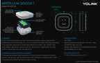 YoLink X3 Version Smart Water Leak Protection Kit: X3 Valve Controller, Bulldog, (4) Leak Sensors & Hub