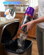 Cordless Stick Vacuum Cleaner for Home: 550W 45KPa 55 Min Runtime,Powerful Suction with HEPA Filter, Anti-Tangle Brush,Rechargeable Battery,Lightweight Vacuum for Pet Hair,Carpets & Hard Floors
