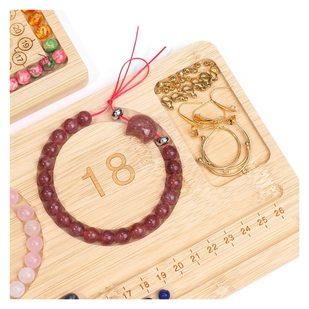 Beadboard Wooden Flocked Beading Tray