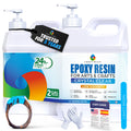 Craft Resin Crystal Clear Epoxy Resin Kit, Low Odor, UV Resistant, 2 Gallon