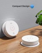 SITERWELL Smoke & CO Detector Interconnected, Hardwired & AA Battery