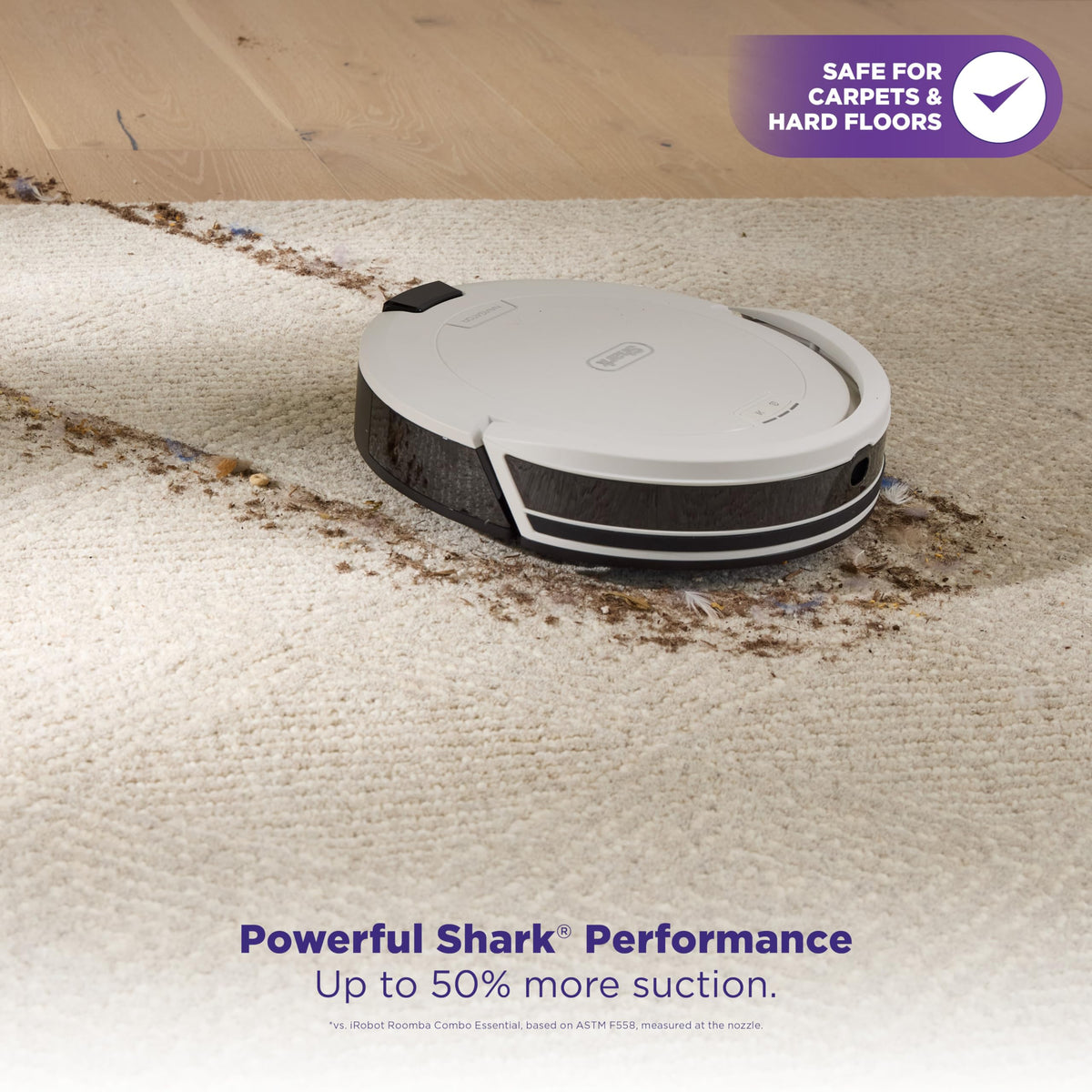 Shark Navigator Robot Vacuum, 30-Day Self-Emptying Base, White, AV2110S