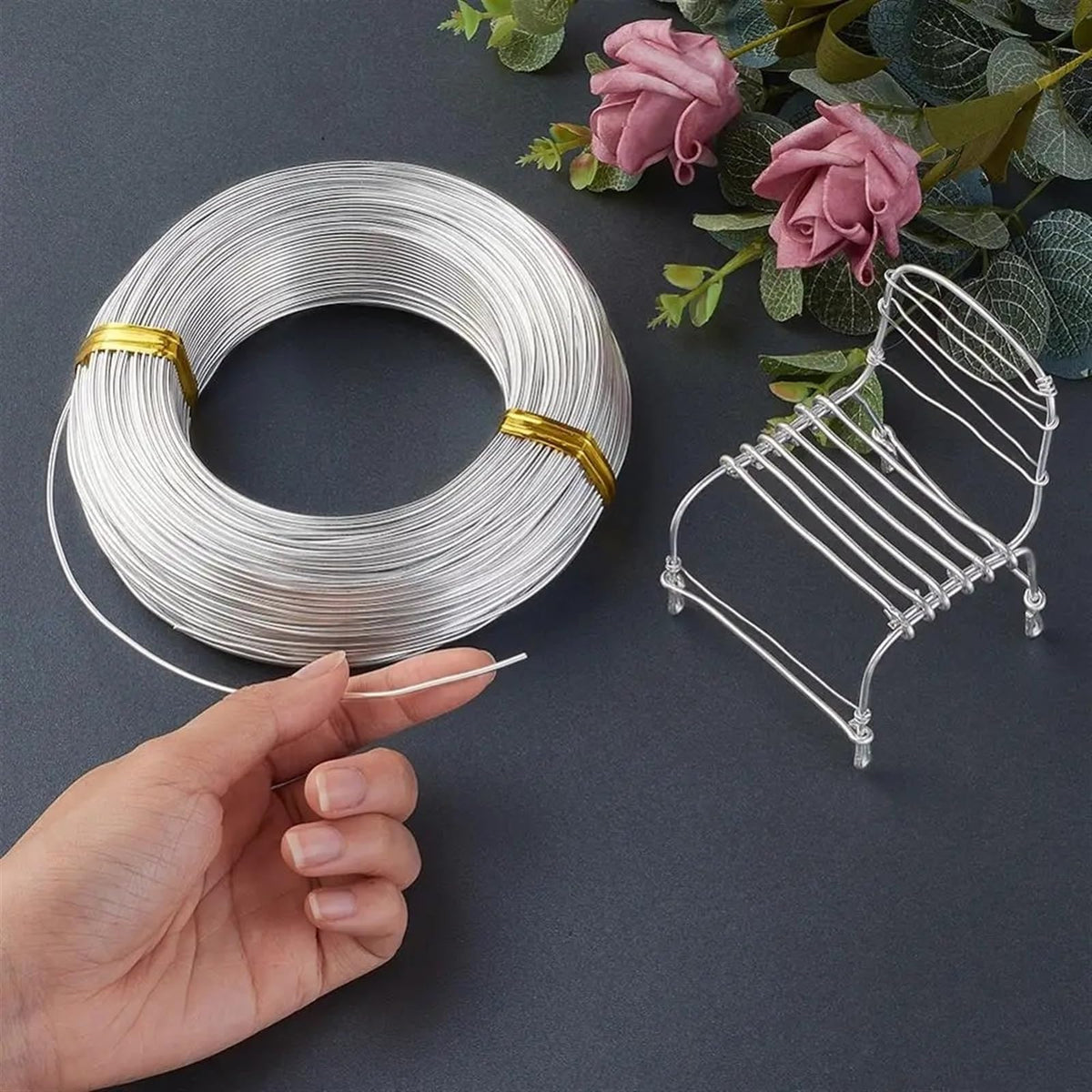 Aluminum Craft Metal Jewellery Wire 0.5mm-6mm for Jewelry Making Bracelet DIY Handwork Beading Wire