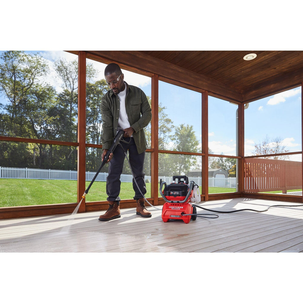 CRAFTSMAN V20 RP Cordless Pressure Washer, 1500 Max PSI, Draws from Any Water Source, Includes (2) 9Ah Batteries and Charger (CMCPW1500N2)