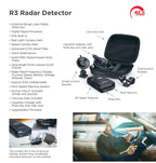 Uniden R3 EXTREME LONG RANGE Laser/Radar Detector, Record Shattering Performance, Built-in GPS w/ Mute Memory, Voice Alerts, Red Light & Speed Camera Alerts, Multi-Color OLED Display , Black