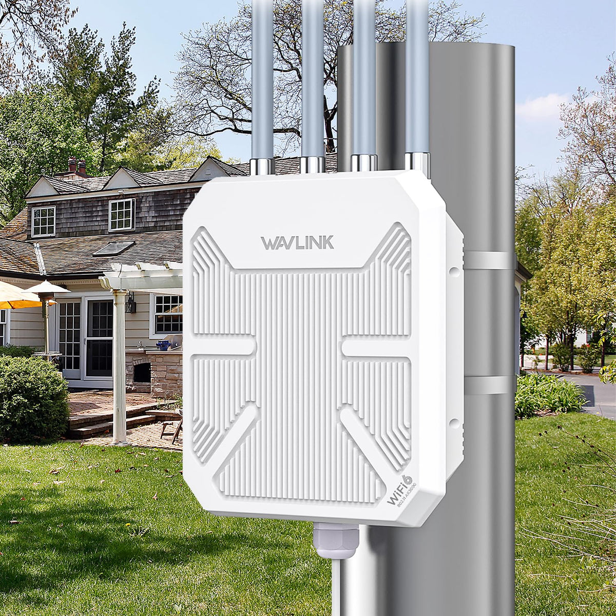 2026 WAVLINK AX3000 Outdoor WiFi 6 Extender, Outdoor WiFi Repeater