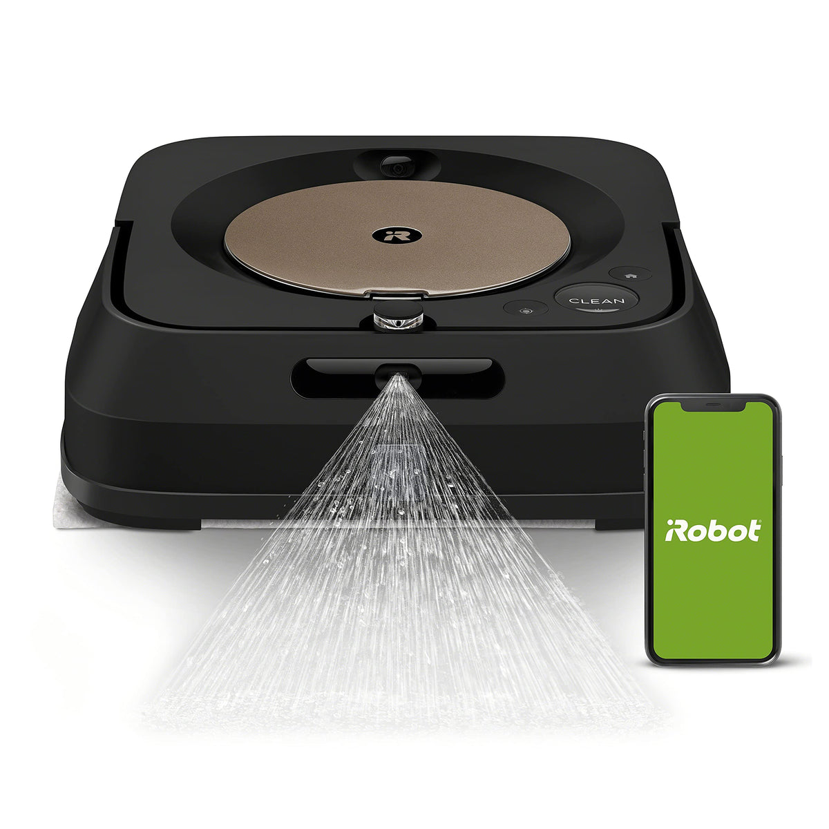 iRobot Braava Jet M6 (6110) Ultimate Robot Mop- Wi-Fi Connected, Precision Jet Spray, Smart Mapping, Works with Alexa, Ideal for Multiple Rooms, Recharges and Resumes, White