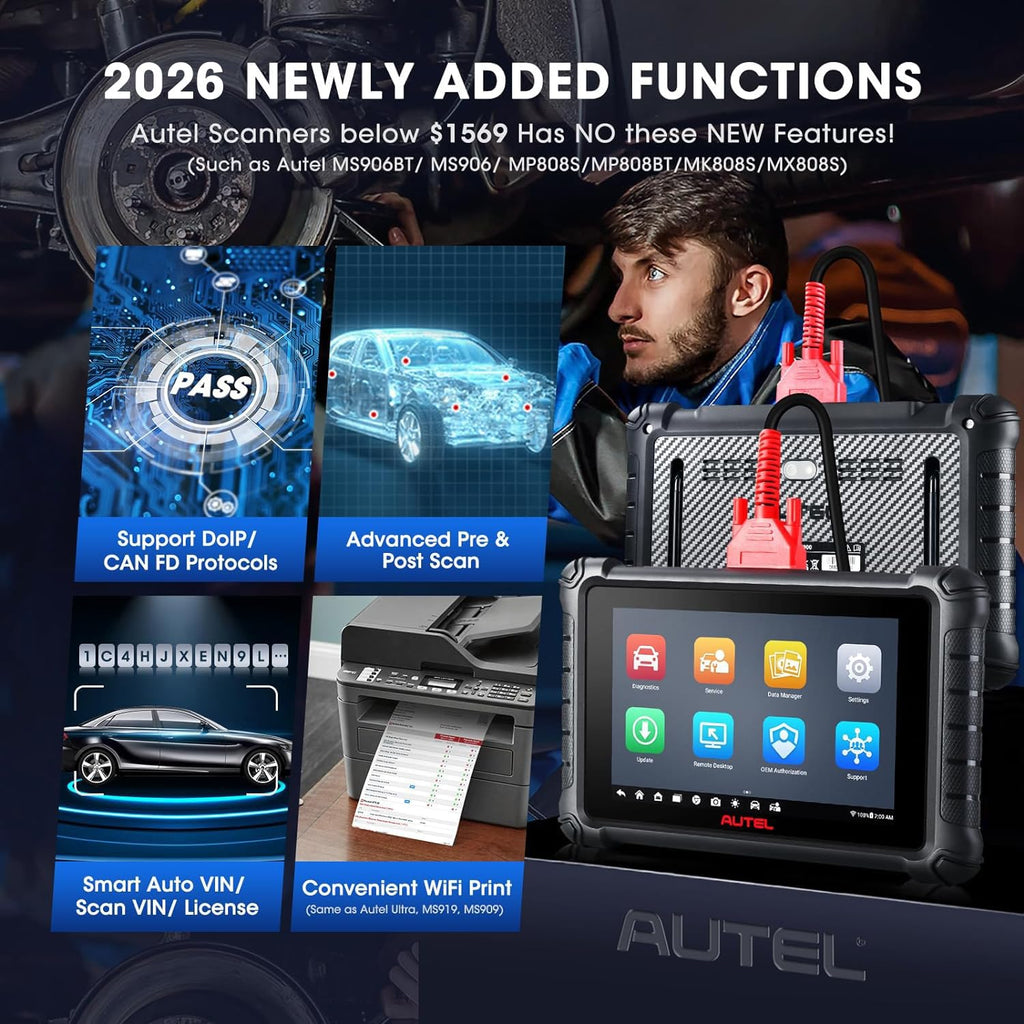 Autel Scanner MaxiCheck MX900, 2026 US Ver. of MK900 MK900BT, CAN FD & DoIP