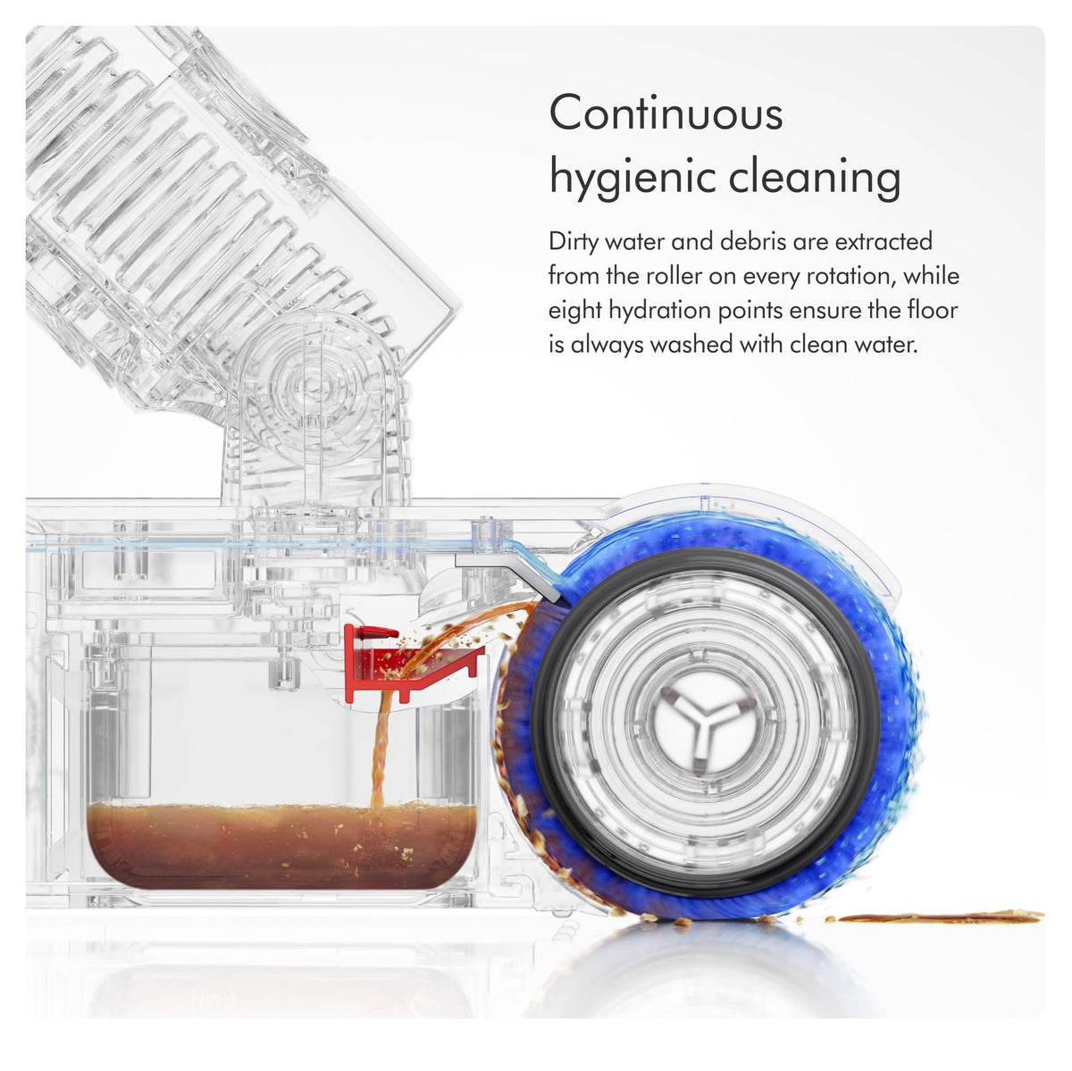 Dyson PencilWashᵀᴹ Cordless Wet Cleaner for Hard Floors - Ultra Slim and maneuverable, Cleans Wet and Dry Messes, 30 Minutes Run time
