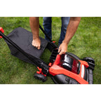 CRAFTSMAN V20 20 in Lawn Mower, 2 x 5Ah Batteries and 2 Chargers Included, High Effeciency Brushless Motor, Push Mower, Up to 50 Min of Runtime, Lightweight, Grass Bag, Low Profile (CMCMW220P2)