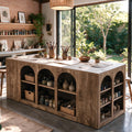 Tribesigns Large Craft Table with Storage Compartments & Spacious Worktop