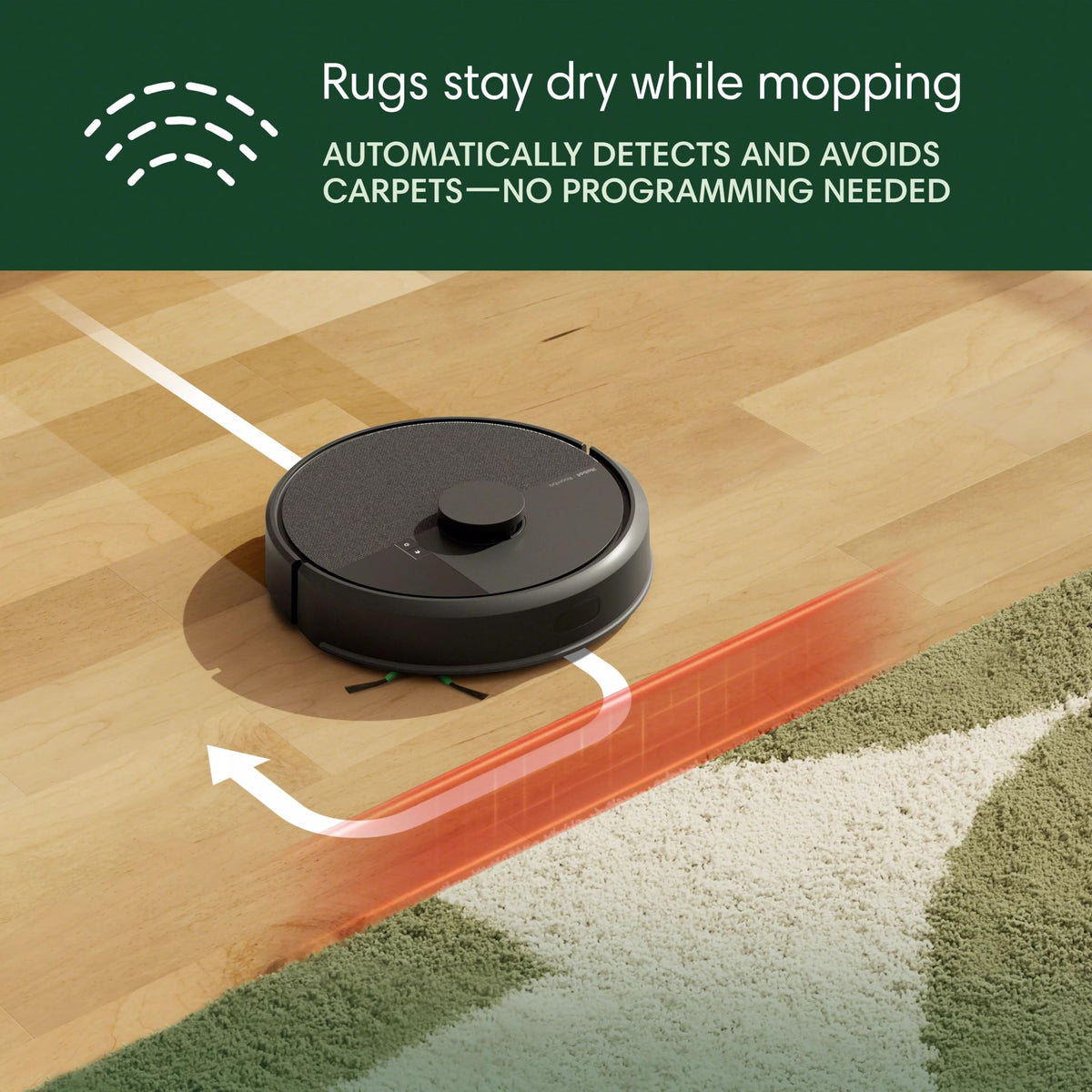 iRobot Roomba 104 2in1 Vacuum & Mop Robot - Self-Empties for 75 Days, Intense Power-Lifting Suction, Vacuums All Floors, Ideal for Pet Hair, LiDAR Smart Navigation Mapping, Mops Hard Floors