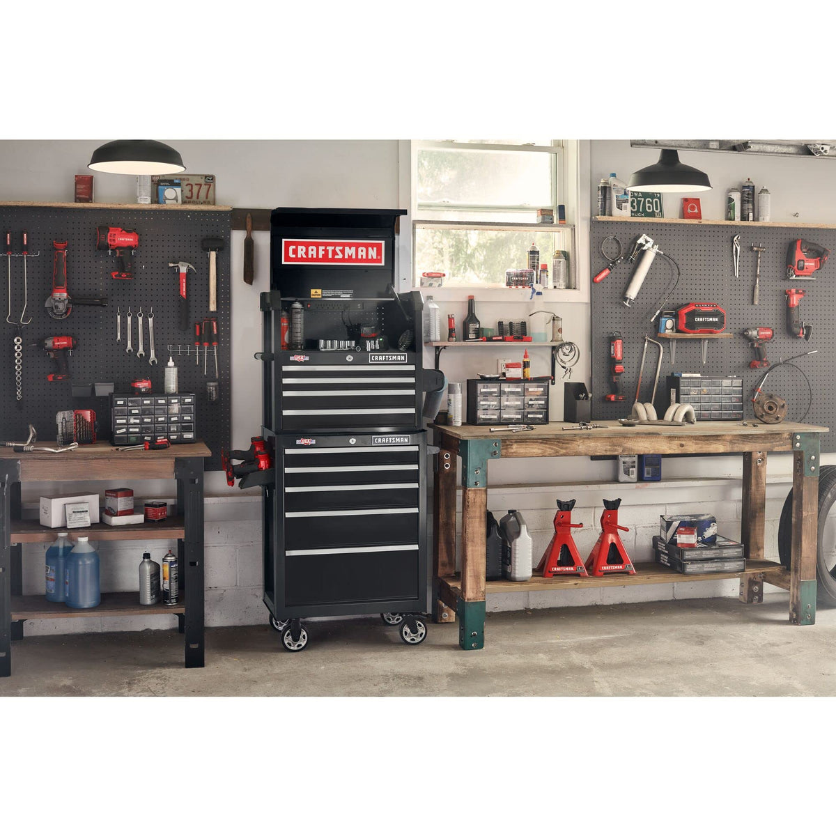 CRAFTSMAN S2000 26IN 4-DRAWER CHEST W/LIGHT & DIVIDE (CMST32642BK)