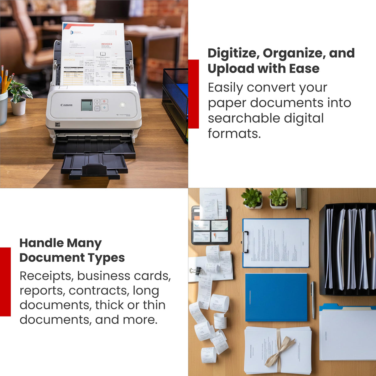 Canon imageFORMULA R40II Receipt Edition Office Document Scanner