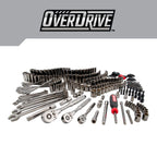 CRAFTSMAN OVERDRIVE 284-Piece Gunmetal Chrome Mechanics Tool Set, Standard SAE/Metric Socket Set, with Hard Case (CMMT99284)