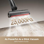 DREAME H15 Pro CarpetFlex Cordless Vacuum Mop, Wet Dry Vacuum Cleaner with Dual Brushes for Hard Floors & Carpet, Tangle-Free Hair-Cutting, 23kPa Suction, 180° Lie-Flat Floor Washer, 194°F Fast Drying
