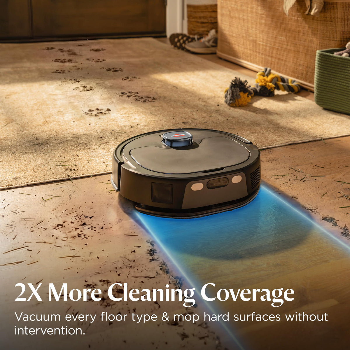 BISSELL FlexClean FurForce Robot Vacuum & Mop, LiDAR Navigation, HEPA, 4270
