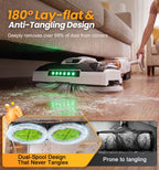 800RPM Electric Mop X1, 8000Mah Cordless Vacuum Mop Combo, Floor Machine